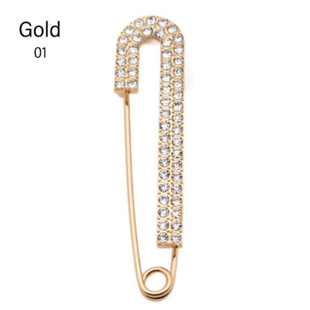 4 stk perlebroche reversnål GULD 01 01