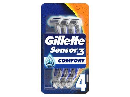 Gillette Sensor 3 Engangshøvel, 4 stk.