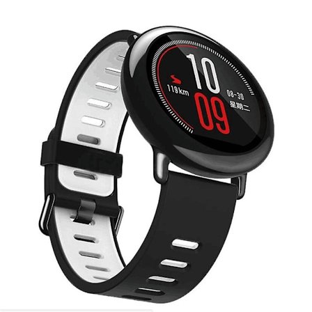 Huami Amazfit Watch 22mm Tvåfärgat SilikonbandGrå