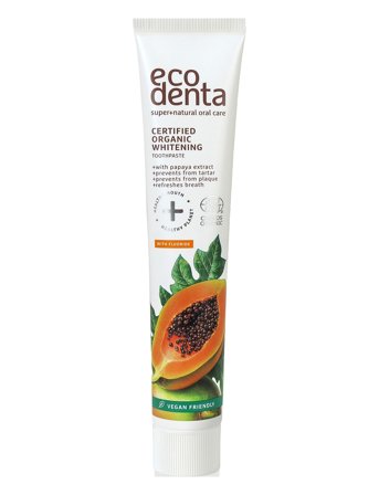 Ecodenta Ecodenta Certified Organic Whitening Toothpaste With Papaya Ectract 75 Ml - Nude - 75 ml