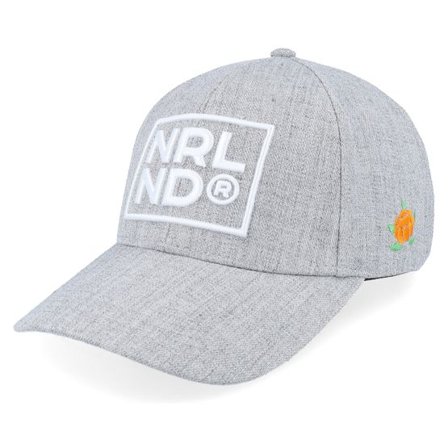 SQRTN - Grå adjustable Keps - Nrlnd Hooked Cap Heather Grey Adjustable @ Hatstore