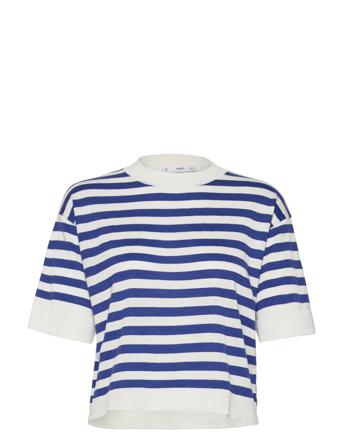 Luquita Pullover Striktrøje Blå Mango
