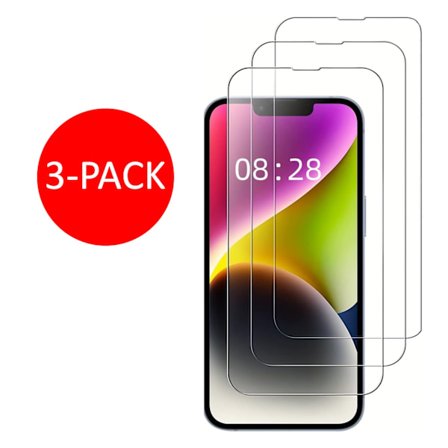 3-pakkaus iPhone 14 -näytönsuoja karkaistua lasia, Premium