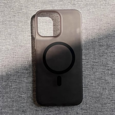 iPhone 17 Pro Skal Transparent Svart + Magnetisk Ultratunn Matt Hud-Känsla Fallskydd