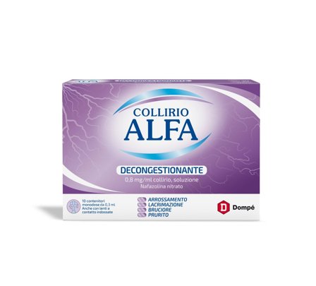 Collirio Alfa Decongestionante 0,8mg/ml 10x0,3ml