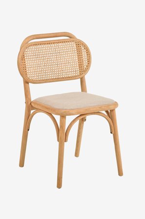 Kave Home - Spisestol - doriane 2-pakning - Brun - Stoler - Fra Homeroom