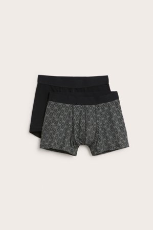 Kappahl | Boxerkalsong 2-pack Mörkgrå S | Mörkgrå