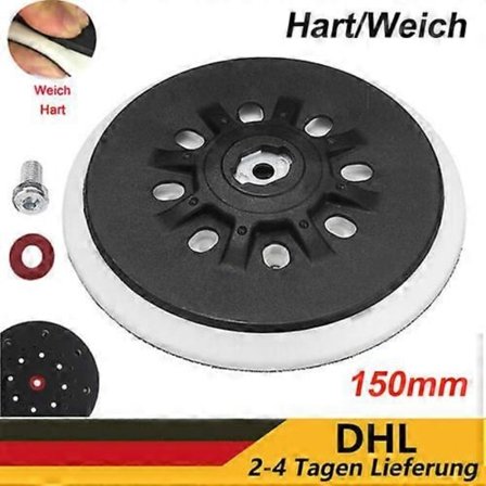 150 mm velcro slibepude blød hård f Festool Festo RO 1E,2E,ETS,LEX,WTS,Rotex