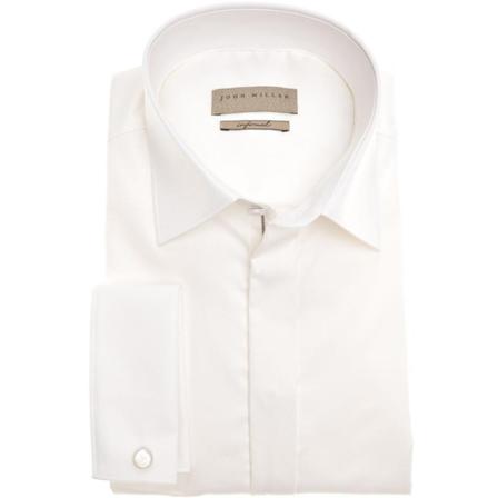John Miller Overhemd , Beige , Heren , Maat: 2XS