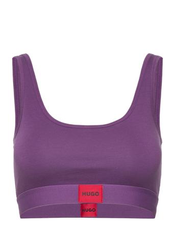 Bralette Red Label Lingerie Bras & Tops Soft Bras Tank Top Bras Purple HUGO