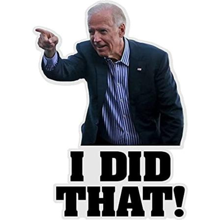 50-pack Roliga "i Did That Joe Biden"-klistermärken Med Bensinpump 3,6x5 Cmvänster 50 St