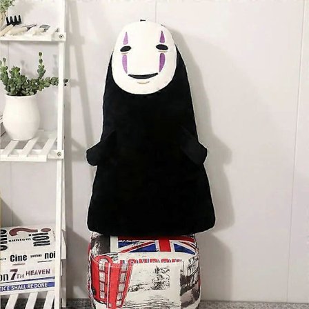 40/60cm Japansk Anime Chihiro og Heksene Uten Ansikt Mann Plysj Ingen Ansikt Spøkelse Mote Utstoppet Leketøy Dukke for Barn Gave Juledekorasjon