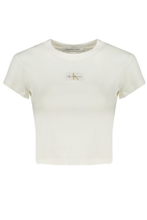 Calvin Klein T-shirt Maniche Corte Donna Bianco