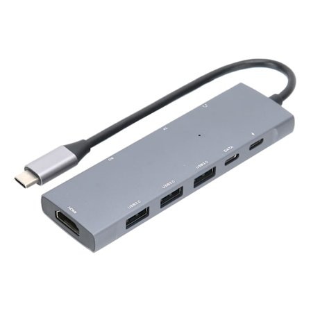 9 i 1 Type C Adapter Multiport Hub HDMI 3,5 mm Lydkort Dock