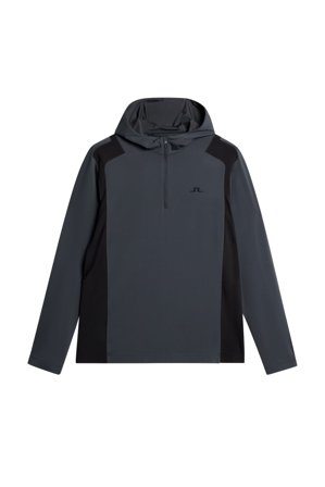 J.Lindeberg - Golf - Lukas Quarter Zip Hood - Black - Mann - L