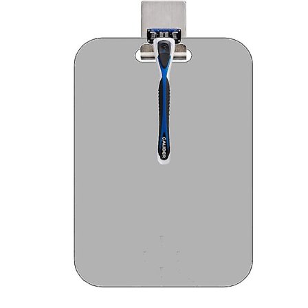 Anti-dugg Dusjspeil, Duggfritt Barberingsspeil for Bad, Rustfri Krok, Bærbart Rammeløst Vegghengt Dusjspeil, Uknuselig