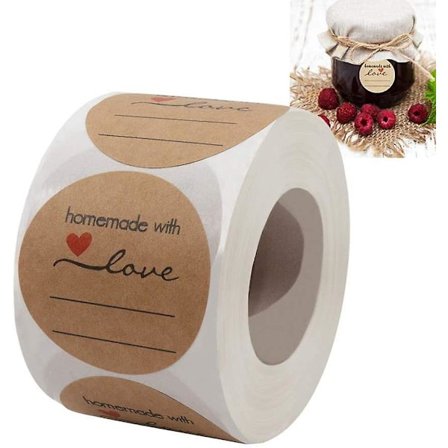 Syltetøy- og geléglassetiketter, hermetikketiketter for masonkrukker og