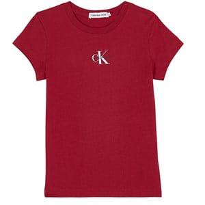 Kids - Calvin Klein Jeans Branded T-Shirt Red 14 Years - Tops - 14 years - Red - Mädchen