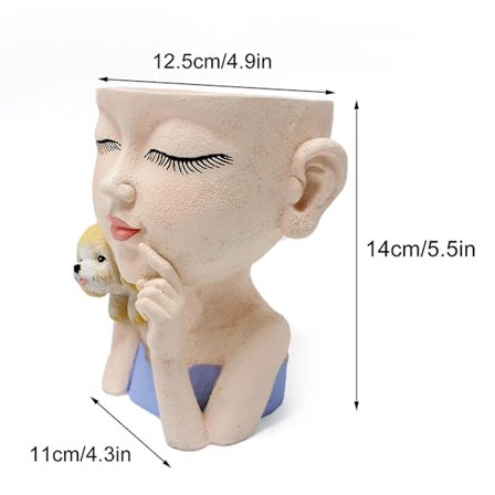 Söpöt kukkaruukukoristeet Värikäs kukkaruukku Luova mehikasvi kukkaruukku Parvekekoriste Tytöille