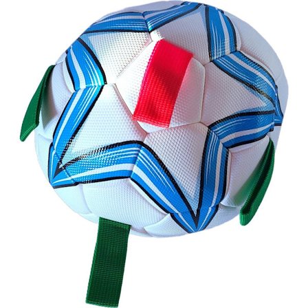 Boldhåndtag, Dyrelegetøj, Stor, 22 cm, Ikke Oppustet, Hvid Blå, Hundebold, Hundelegebold, Hundelegetøj Hvid blå