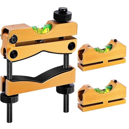 Vatersett for kikkertsikte, profesjonelt vatersett for kikkertsikte, universelt monteringssett med magnetiske 2 universelle vaterbobler