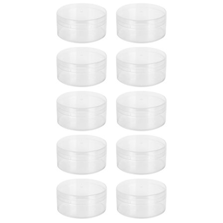 10 stk. 8 cm Plast Klokkedeler Perle Oppbevaringsboks Smykker Jernvarebeholder