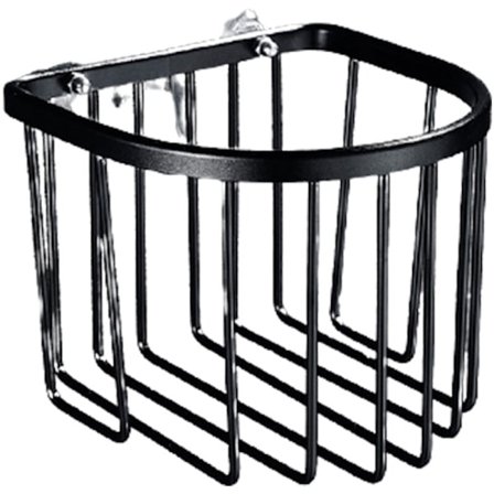 Reikäpaperirulla käsipyyhekoriin, koriteline, WC-paperin säilytysrulla (musta)