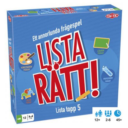 Spel/Familjespel - Lista rätt