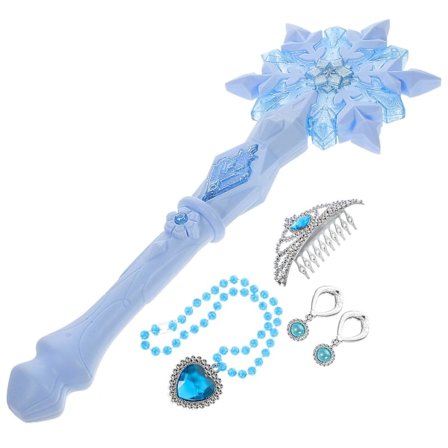 Nativity Toys Kids Princess Party Wands Jenter Eventyr Wands Lys Snøfnugg Tryllestav Blinkende LED Princess Tryllestav (FMY)