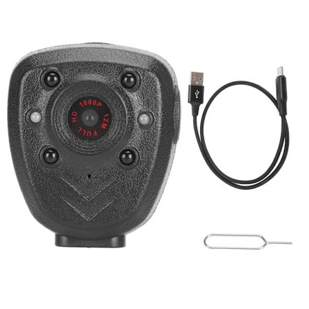 Kropskamera Bærbar Letvægts HD 1080P Nattesyn Intelligent Lyd Video Kropsbåret Kamera til Konference 32GB