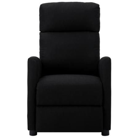 Vidaxl Elektrisk Massagefåtölj Svart Tyg Svart