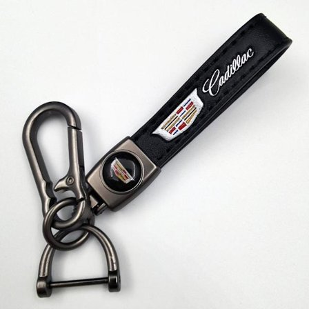 Læder Bil Nøglering Metal Finish | Heavy Duty Nøglering | Nøglering Og Krog Beslag