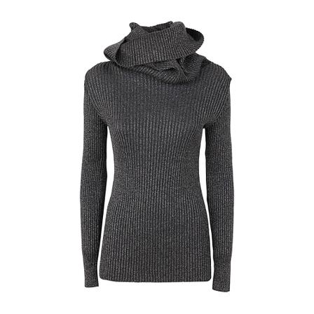 Alberta Ferretti, Turtlenecks Grijs, Dames, Maat:L