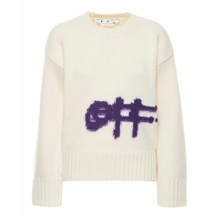 Off White Sweater Hvid, Dame, Størrelse: 2XS