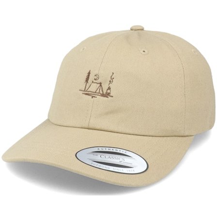 Abducted - Beige Unconstructed Cap - Hike In The Woods Khaki Dad Cap @ Hatstore