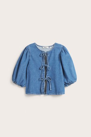 Kappahl | Paitapusero, jossa on solmittavat nauhat | Denim