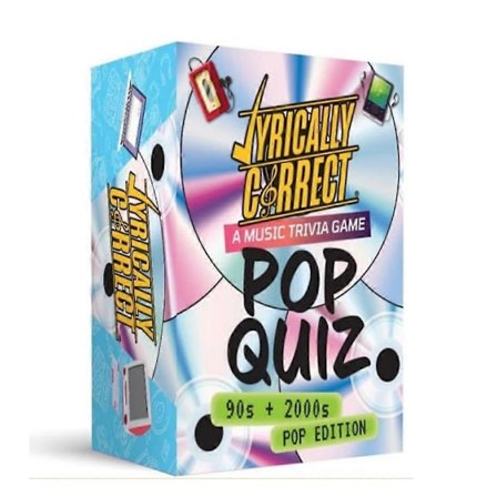 Lyrically Correct '90-tals & 2000-tals Pop Trivia Spel - Fyll I Texten Kortspel för Vuxna Fest/Familjekväll