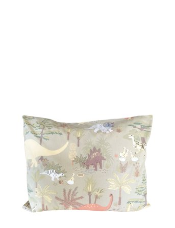 Majvillan Dinosaur Vibes Green Pillow Case 50X60 Cm - Green - 50X60CM