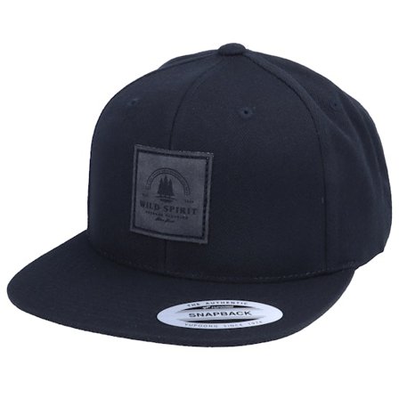 Wild Spirit - Charcoal Nature Bound Patch Black Snapback Snapback Black Cap - @ Hatstore