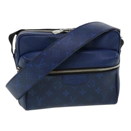 Louis Vuitton Vintage, Pre-owned Leather louis-vuitton-bags Blauw, Dames, Maat:ONE Size