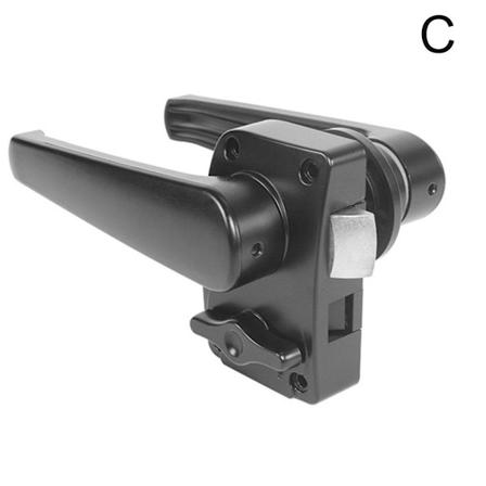 Toilet Dørlås Håndtag Knapper til RV Modificeret Dør Black with anti-lock one size