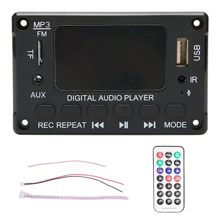 Bluetooth MP3 Dekoderkort Modul 2x40W Stöd Minneskort USB FM Radio