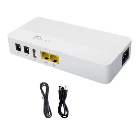 Bärbar UPS-batteribackup Nödavbrottsfri power POE24V-utgång med power för kamera och router