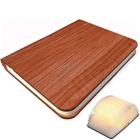 Led Real Wood Book Lamp Hanging Strap - Versatile Reading Lantern