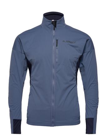 Terrex Xperior Cross-Country Ski Soft Shell Jacket Outerwear Sport Jackets Sininen Adidas Performance