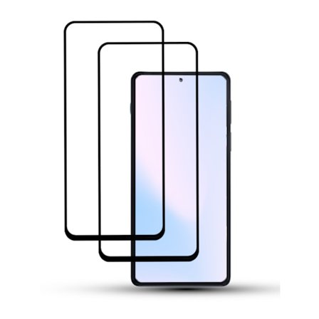 2-Pack MOTOROLA EDGE 20 Näytönsuoja - Karkaistu Lasi 9H - Super laatu 3D