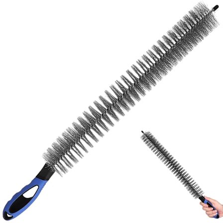 Radiator Rengøringsbørste Radiatorbørste Fleksibel Radiator Børste med Håndtag