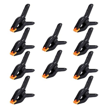 10 stk. 3 tommer plastik små kraftige fjederklemmer til træbearbejdning og fotografering