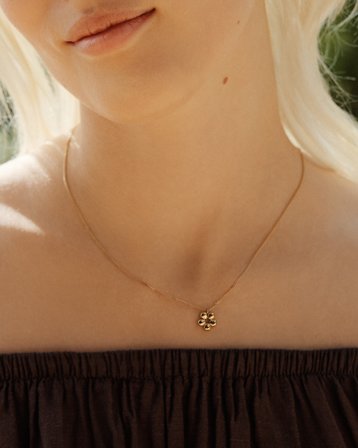 Edblad Daisy Necklace S Gold Guldig Smycken Tjej - Kids Brand Store