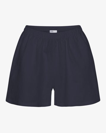 Linen Shorts - Navy Blue - Female - S